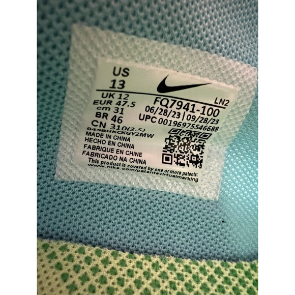 Nike Force Trout 9 Pro Metal Baseball Cleats Fresh Pack FQ7941-100 Men Size 13 - Picture 3 of 12